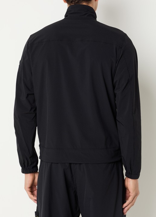 Stone Island S0375 jack met borstzak en logo - achterkant 3 zwart