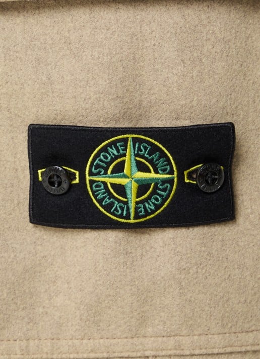 Stone Island S0451 tapered fit joggingbroek met steekzakken - detail 3 beige