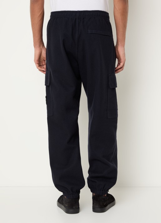 Stone Island S0451 tapered fit joggingbroek met steekzakken - achterkant 6 donkerblauw