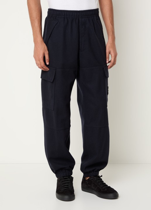 Stone Island S0451 tapered fit joggingbroek met steekzakken