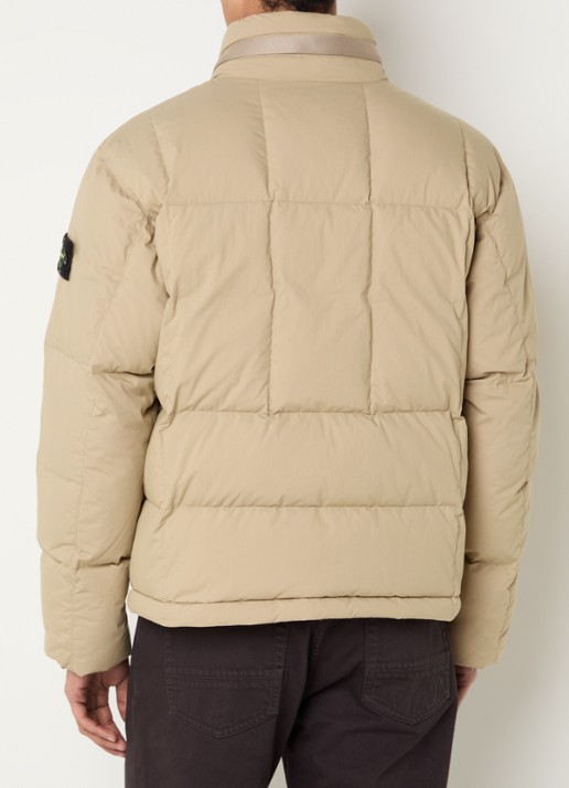 Stone Island S0462 jack met donsvulling en steekzakken - achterkant 6 beige