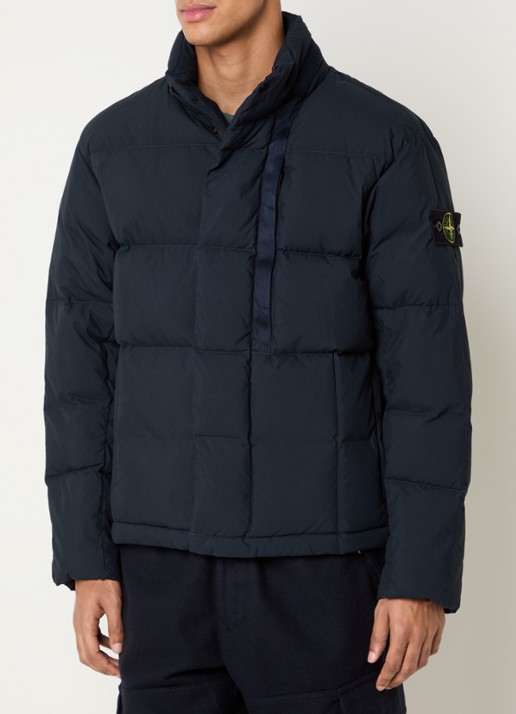 Stone Island S0462 jack met donsvulling en steekzakken - detail 3 donkerblauw