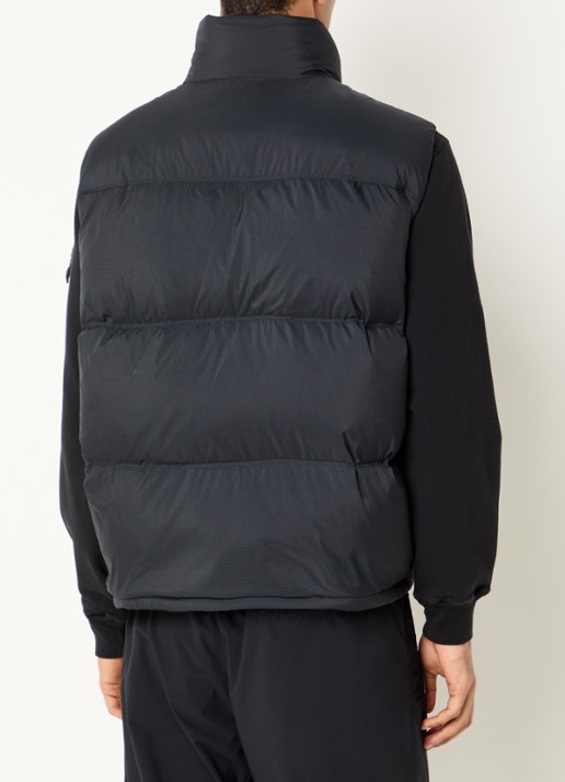 Stone Island S0483 gewatteerde bodywarmer met donsvulling - achterkant 4 zwart