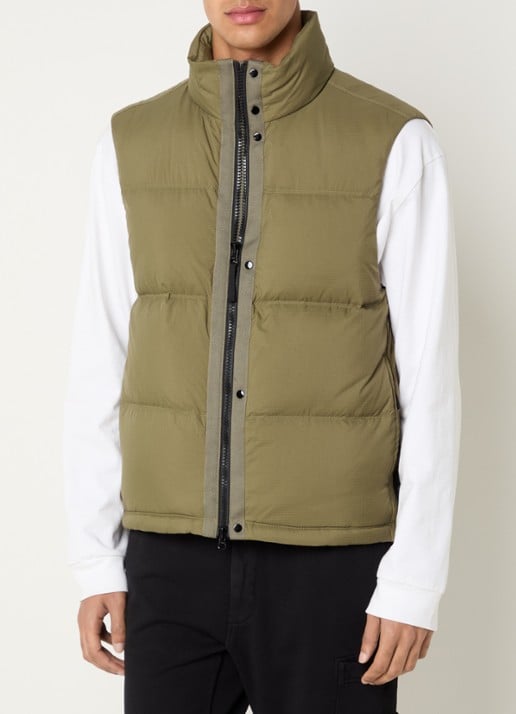 Stone Island S0483 gewatteerde bodywarmer met donsvulling