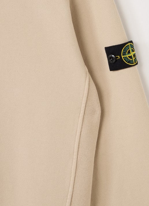 Stone Island S0A20 sweater met logo - detail zand