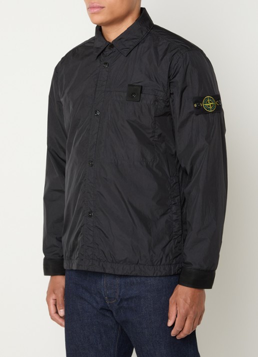 Stone Island S0A23 jack met logo en steekzakken