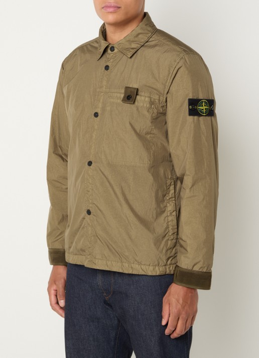 Stone Island S0A23 jack met logo en steekzakken