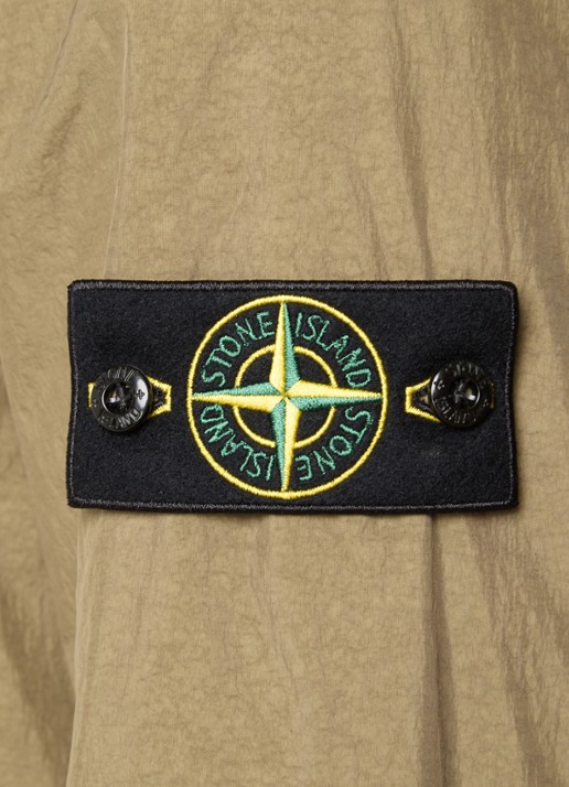 Stone Island S0A23 jack met logo en steekzakken - detail 3 legergroen