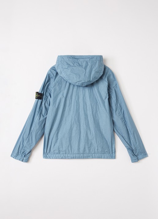 Stone Island S0A23 jack met logo - achterkant staalblauw