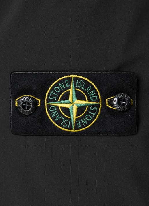 Stone Island S0B22 jack met logo en steekzakken - detail 5 zwart