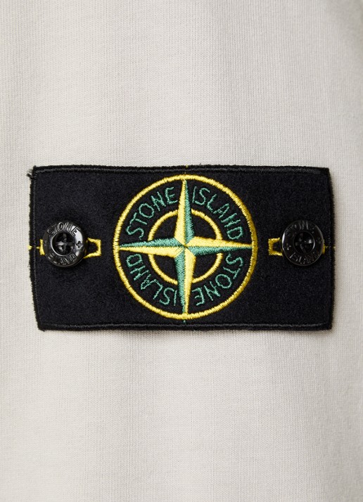 Stone Island S0B50 Longsleeve met logo - detail 5 lichtgrijs