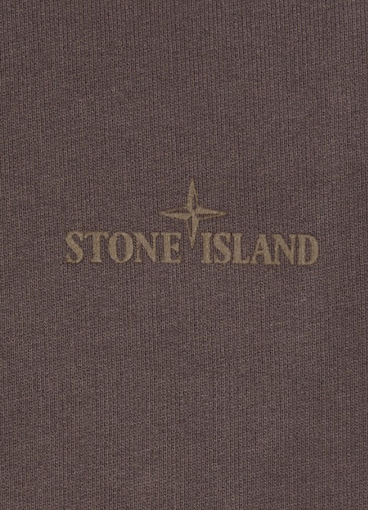Stone Island S0E20 sweater met logoprint - detail 2 lichtbruin
