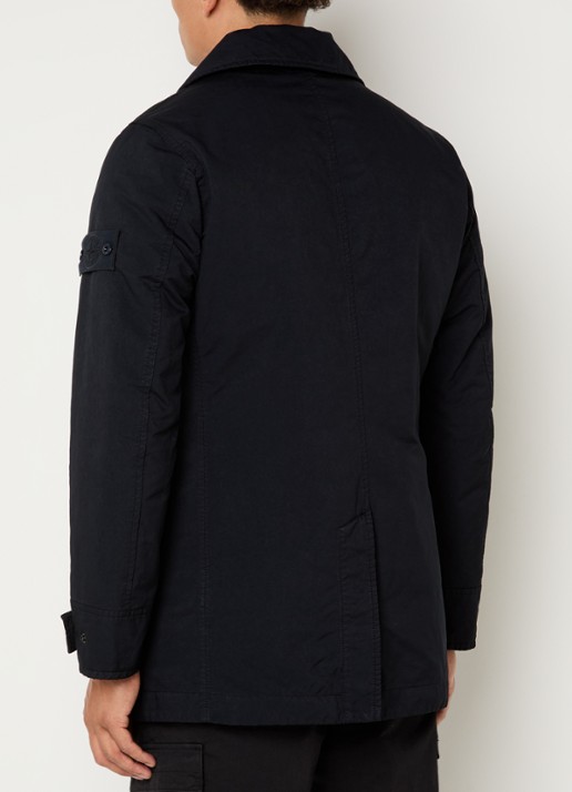 Stone Island S0F27 jack met steekzakken - achterkant 4 zwart