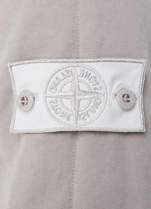 Stone Island S0F34 jack met quilt patroon en logo - detail 5 grijs