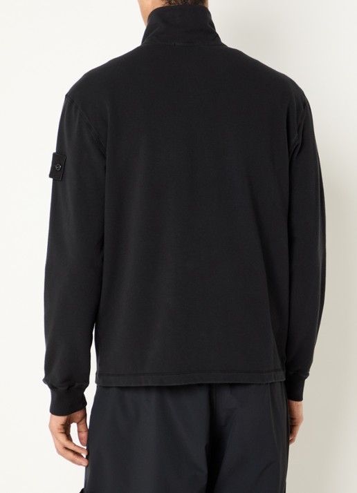Stone Island S0F53 sweatvest met logo - achterkant zwart