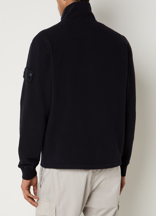 Stone Island S0F53 vest met logo - achterkant donkerblauw