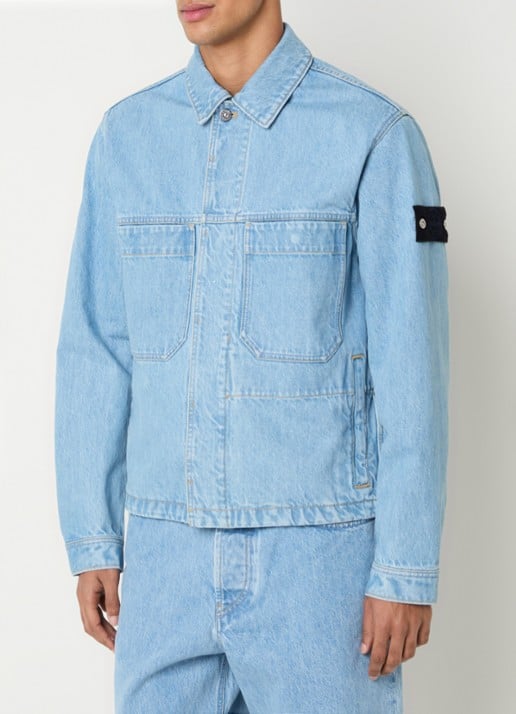 Stone Island S0J33 spijkerjas met logo en steekzakken