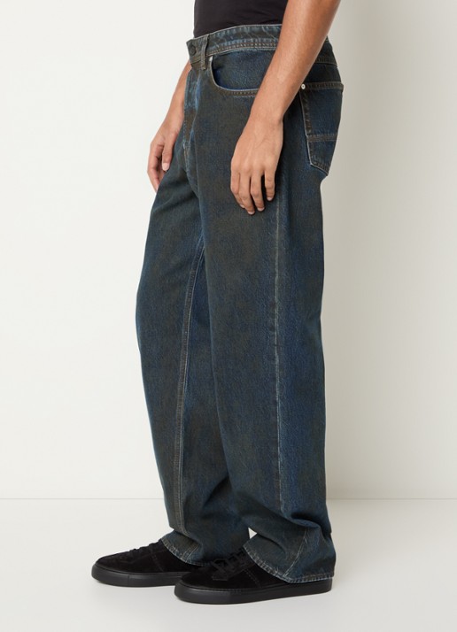 Stone Island S0J40 straight leg jeans met gekleurde wassing - detail 2 indigo