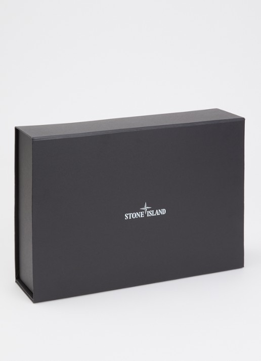 Stone Island Set van vest met muts en sjaal in giftbox 3-delig - detail lichtblauw