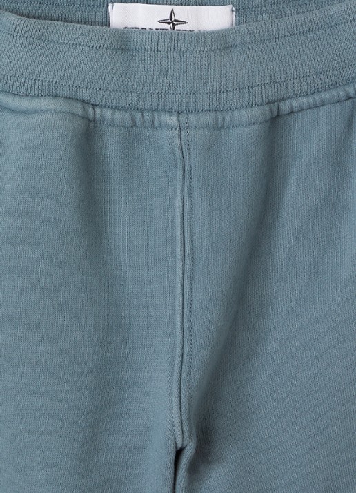 Stone Island Tapered fit joggingbroek met logo - detail 3 blauwgrijs