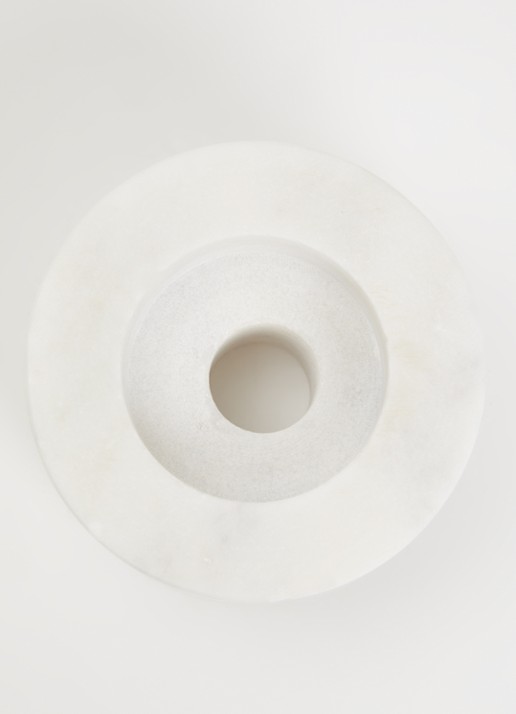 Stoned Marmer reversible kaarshouder 9 cm - voorkant 2 wit