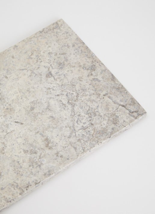 Stoned Marmer serveerplank M 20 x 40 cm - voorkant 2 grijs