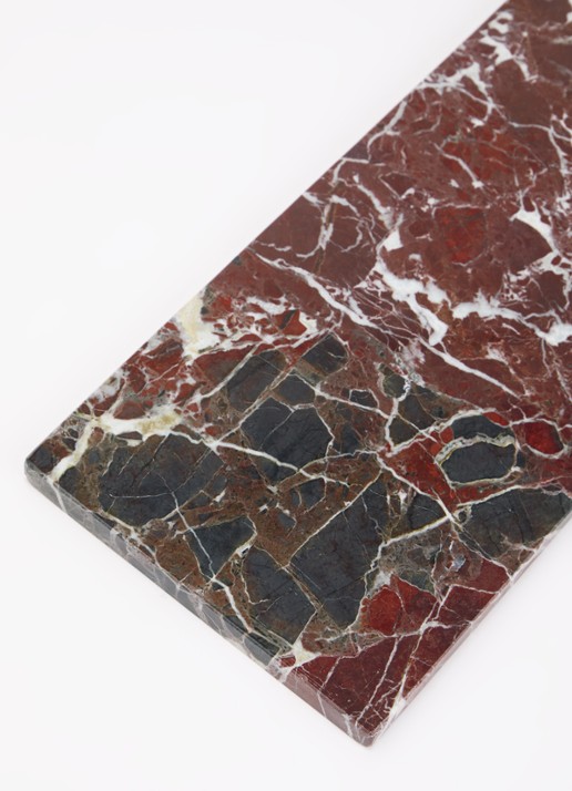 Stoned Serveerplank 30 x 15 cm - voorkant 2 bordeauxrood