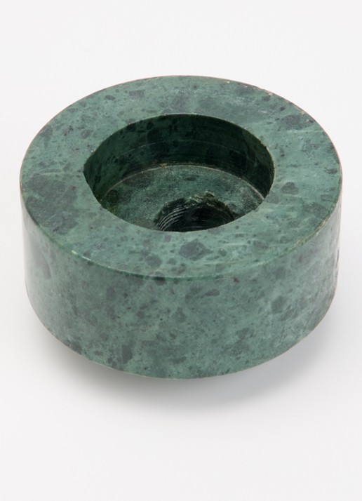 Stoned Switch kandelaar 5,5 cm  - voorkant 2 donkergroen