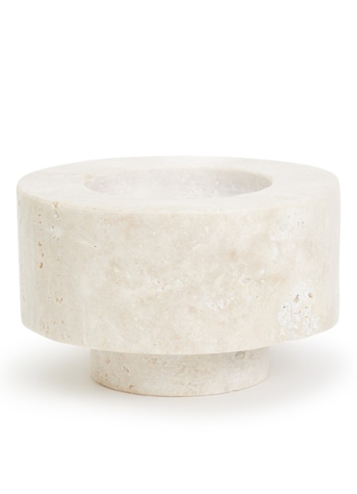 Stoned Tavern onderzetter 11 cm set van 4 - voorkant beige
