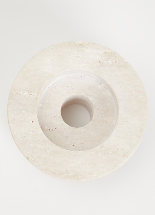Stoned Tavern onderzetter 11 cm set van 4 - voorkant 2 beige