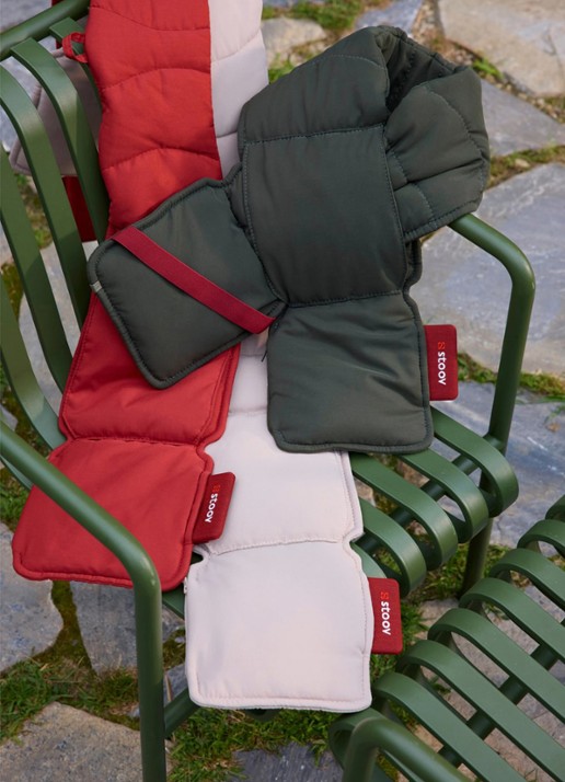Stoov Kokoon³ sjaal 20 x 140 cm - voorkant 6 mosgroen