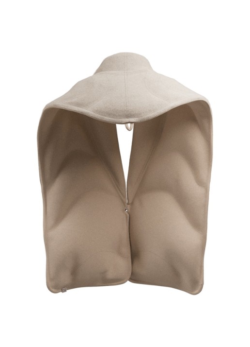 Stoov Kokoon³ XL sjaal 35 x 190 cm - achterkant 4 beige