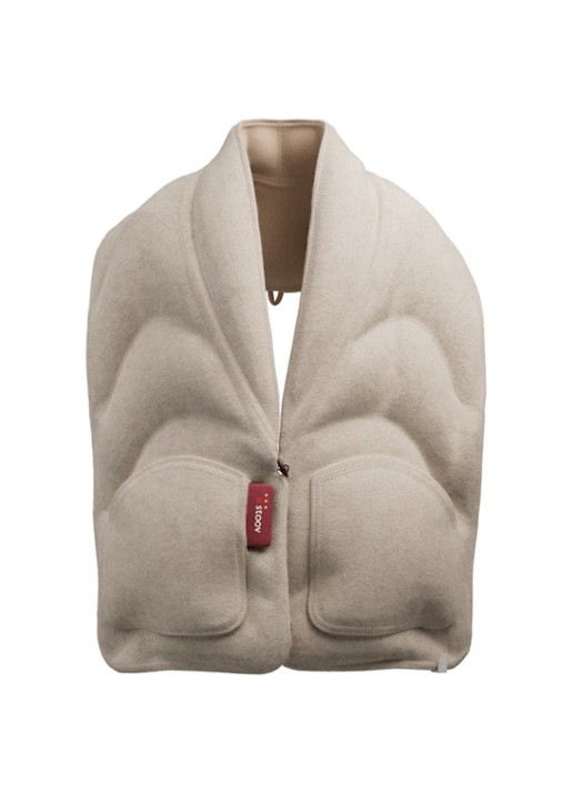 Stoov Kokoon³ XL sjaal 35 x 190 cm - voorkant 5 beige