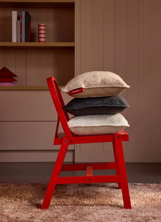 Stoov Ploov³ warmtekussen 45 x 45 cm - voorkant 3 gebroken wit
