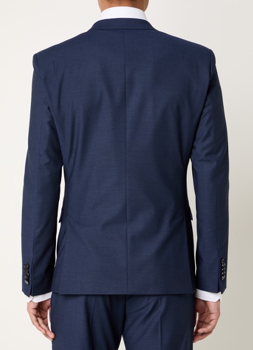 Strellson Aidan slim fit colbert  - achterkant 3 donkerblauw