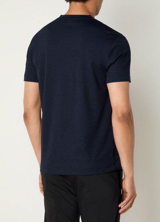 Strellson Edgar T-shirt met ronde hals - achterkant donkerblauw
