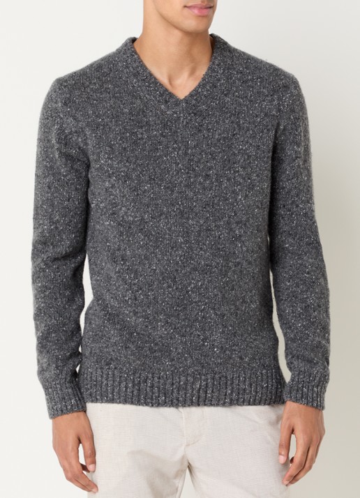 Strellson Grofgebreide pullover in wolblend