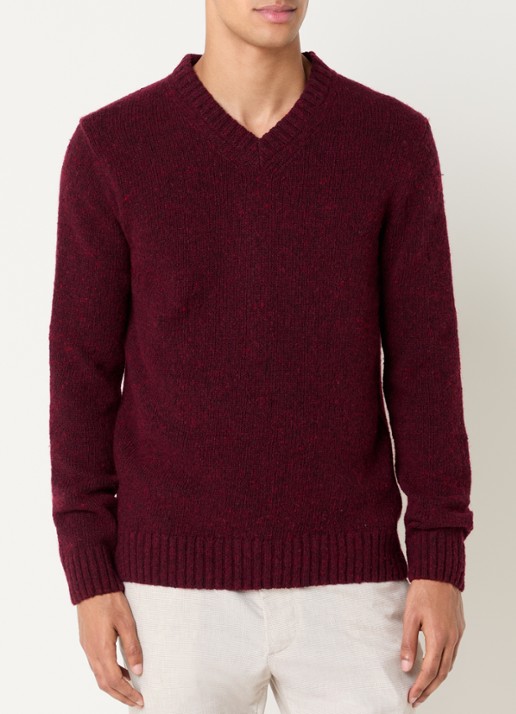 Strellson Grofgebreide pullover in wolblend