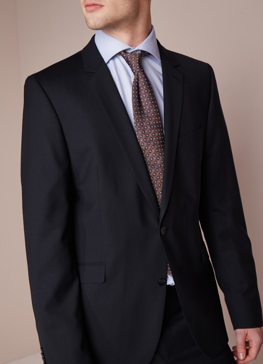 Strellson L-Allen slim fit colbert - detail 3 donkerblauw