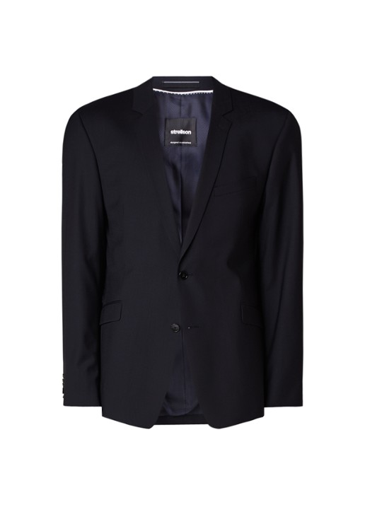 Strellson L-Allen slim fit colbert - voorkant donkerblauw