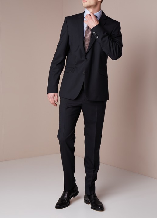 Strellson L-Allen slim fit colbert - voorkant 2 donkerblauw