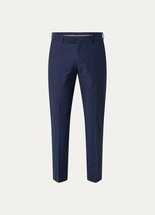 Strellson Melwin slim fit pantalon met steekzakken - voorkant 5 donkerblauw