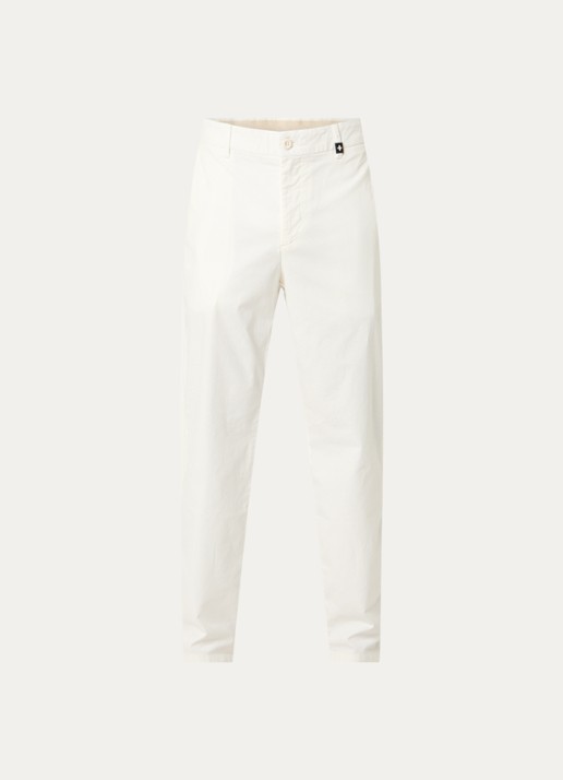 Strellson Rion-D tapered fit broek met steekzakken - voorkant 4 gebroken wit
