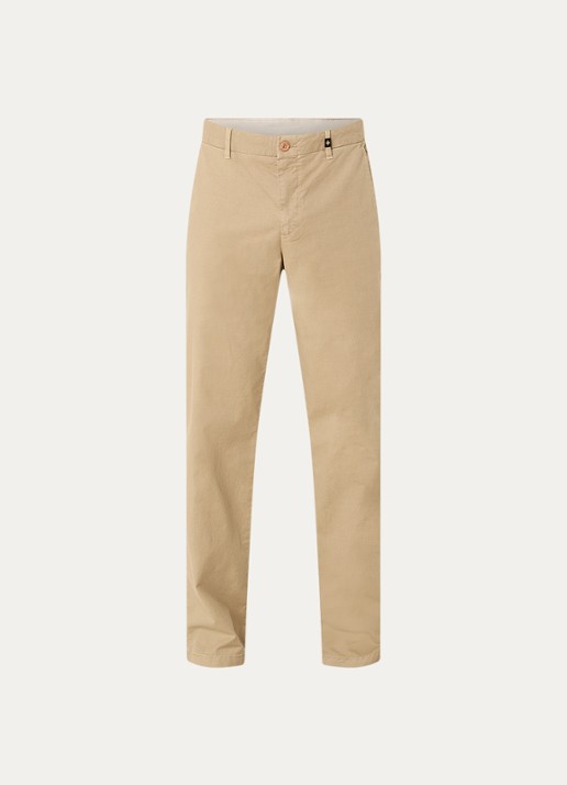 Strellson Rion-D tapered fit broek met steekzakken - voorkant 2 beige