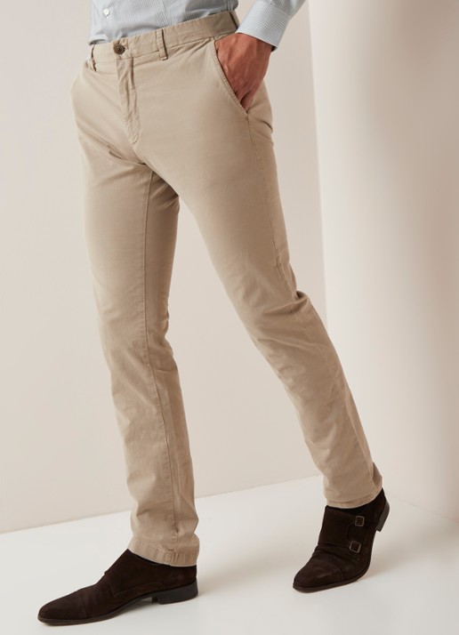 Strellson Rypton regular fit chino met stretch - detail 2 beige