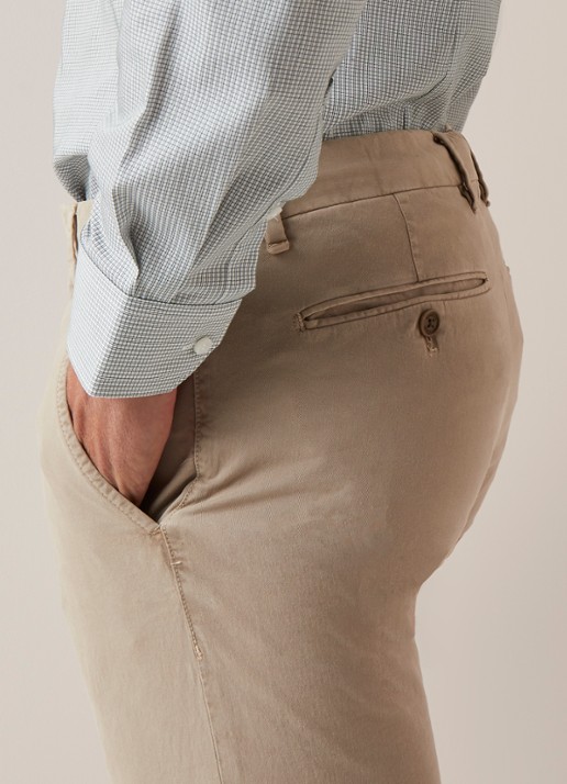 Strellson Rypton regular fit chino met stretch - detail 3 beige
