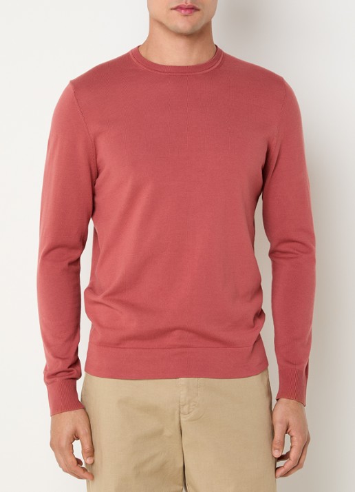 Strellson Vincent fijngebreide pullover met ronde hals