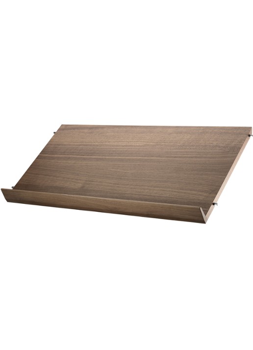 String Furniture Tijdschriftenrek 78 x 30 cm  - voorkant bruin