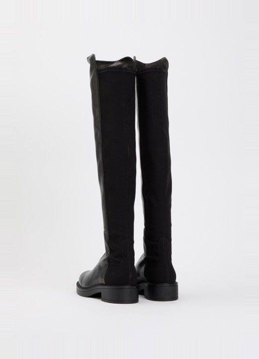 Stuart Weitzman 5050 Celia overknee laars van leer - achterkant 4 zwart