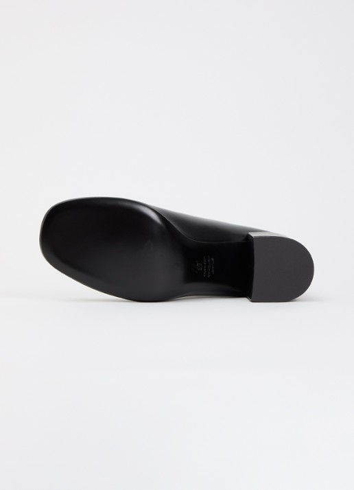 Stuart Weitzman Bacari Zip enkellaarsje van leer - detail 3 zwart